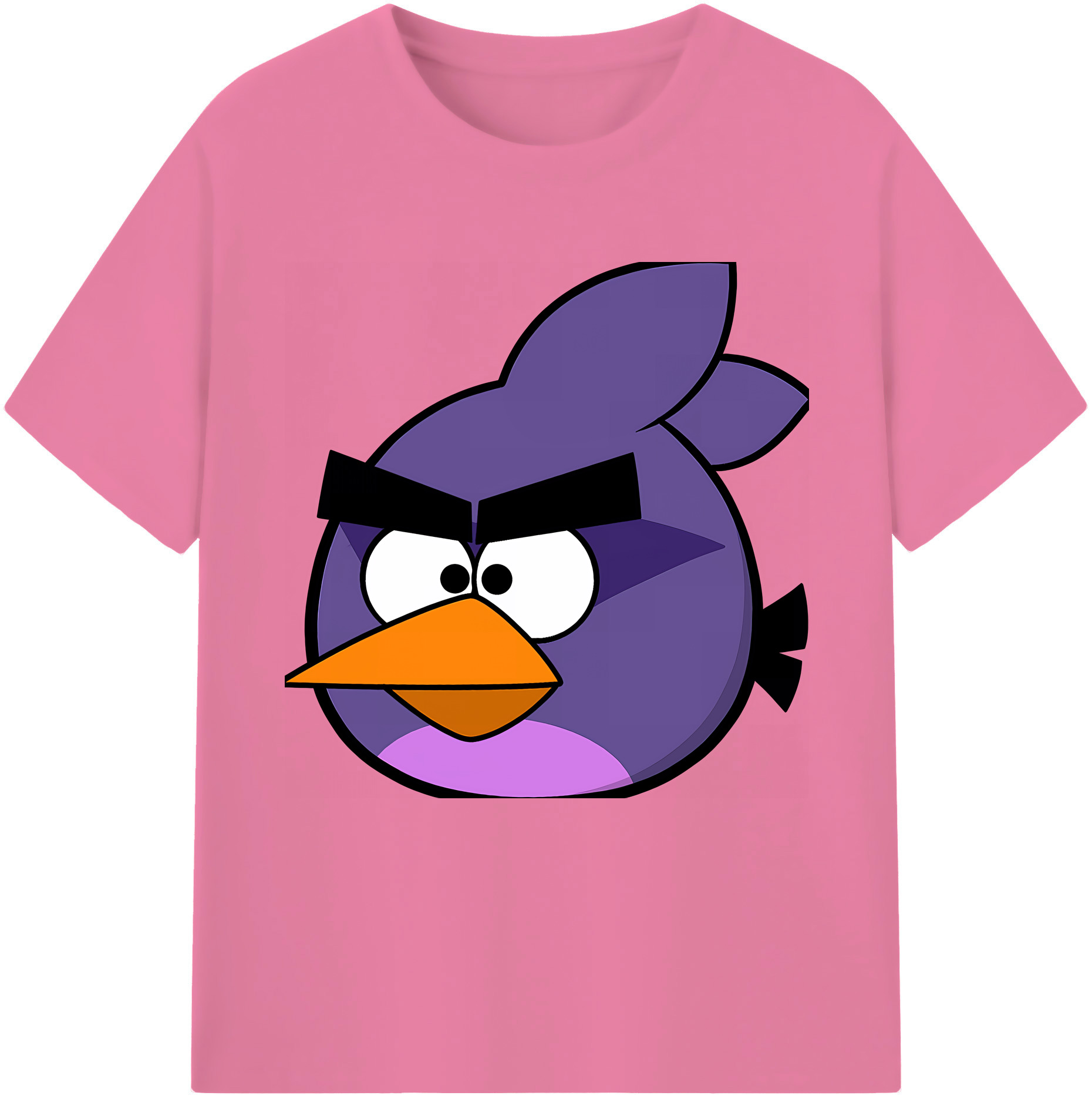 （画像用） Angry Birds アングリーバード 綿100％半袖Tシャツ（フロントプリント）